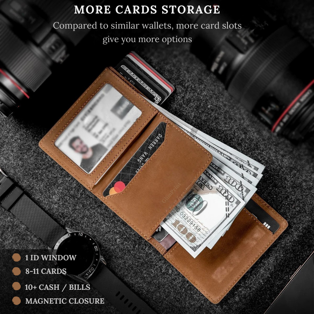 GLIMPRINT Pop-Up Trifold Wallet