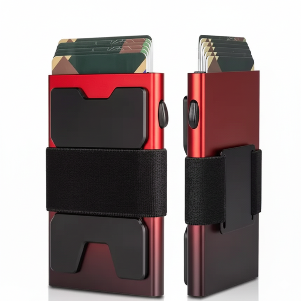 GLIMPRINT Aluminum Wallet - RFID Blocking 12+ Cards Holder