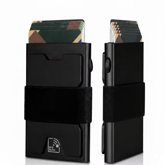 GLIMPRINT Aluminum Wallet - RFID Blocking 12+ Cards Holder
