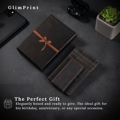 GlimPrint Ultra-Thin Vintage Wallet
