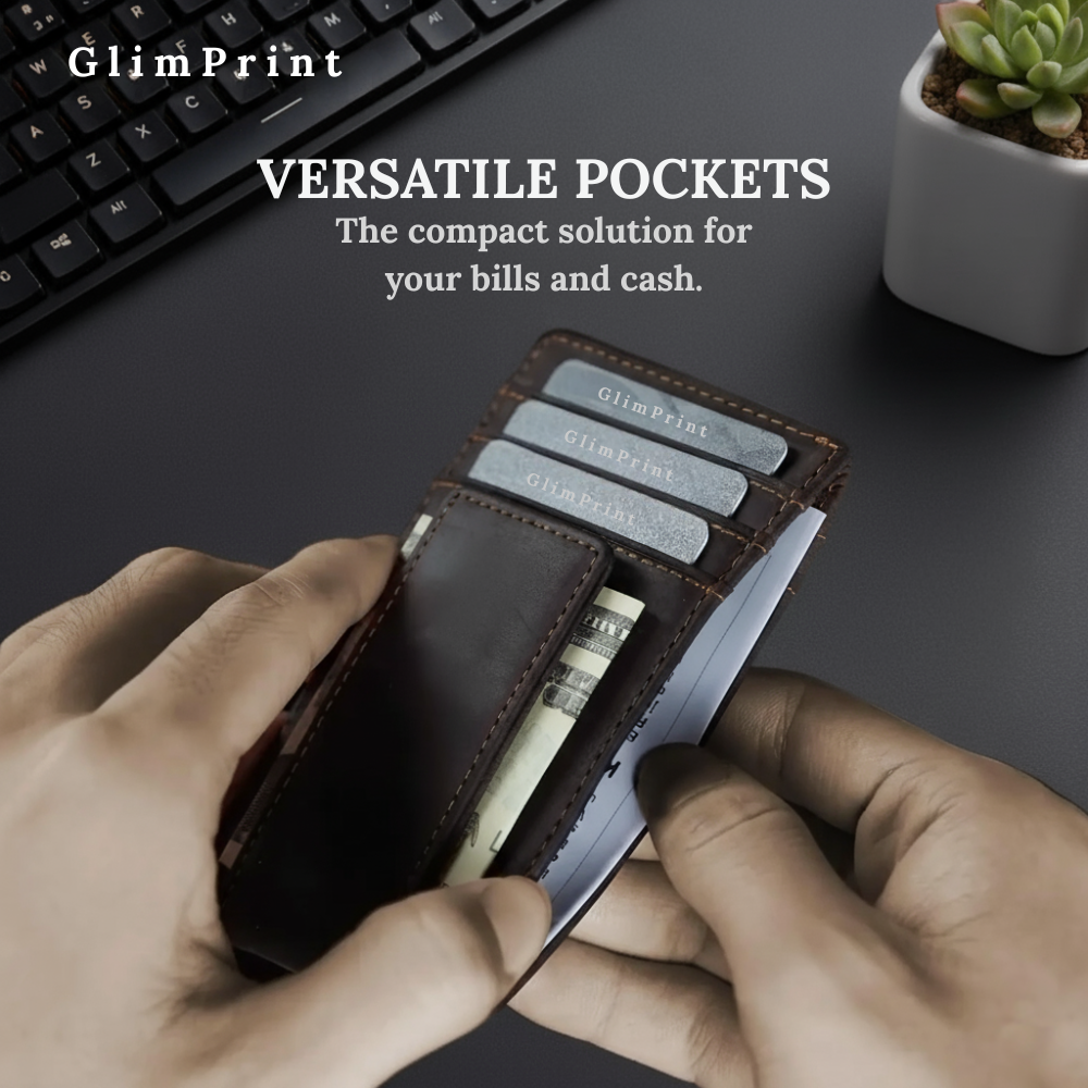 GlimPrint Ultra-Thin Vintage Wallet